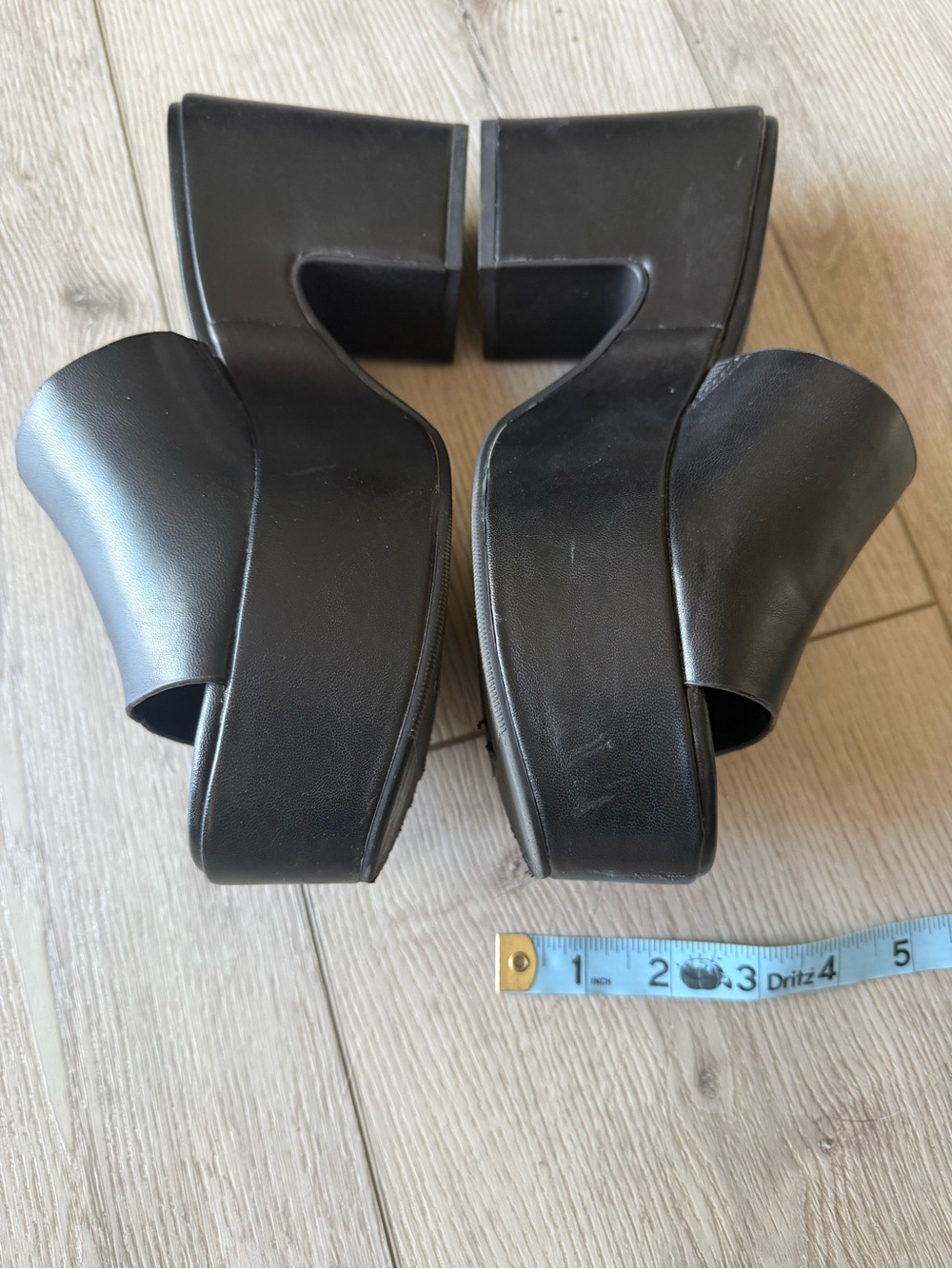 a new day Black Platform Slide Mules - Picture 6 of 6